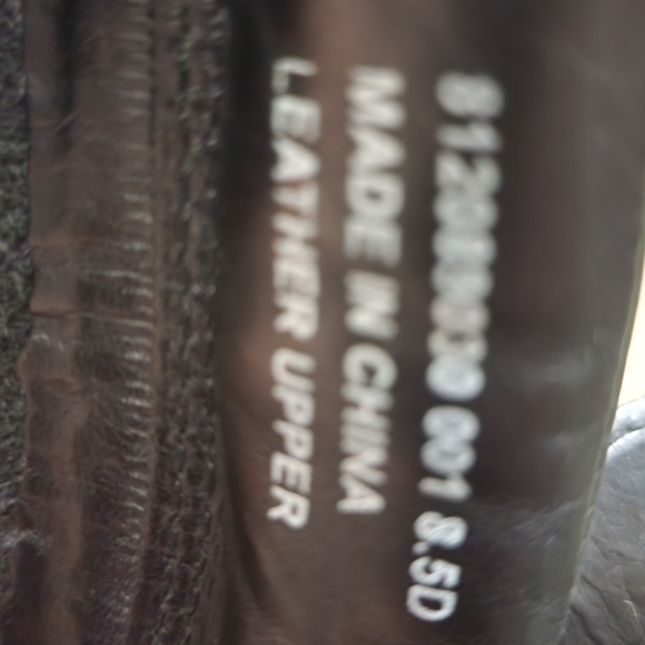 POLO RALPH LAUREN BUCKLE LUG LEATHER BOOT MEN 8.5 WOMEN 10.5 BLACK - Picture 5 of 14